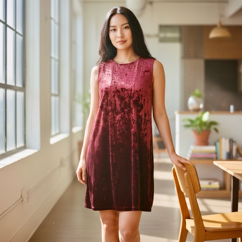 BCBGeneration | Burgundy Velvet Dress Size Medium